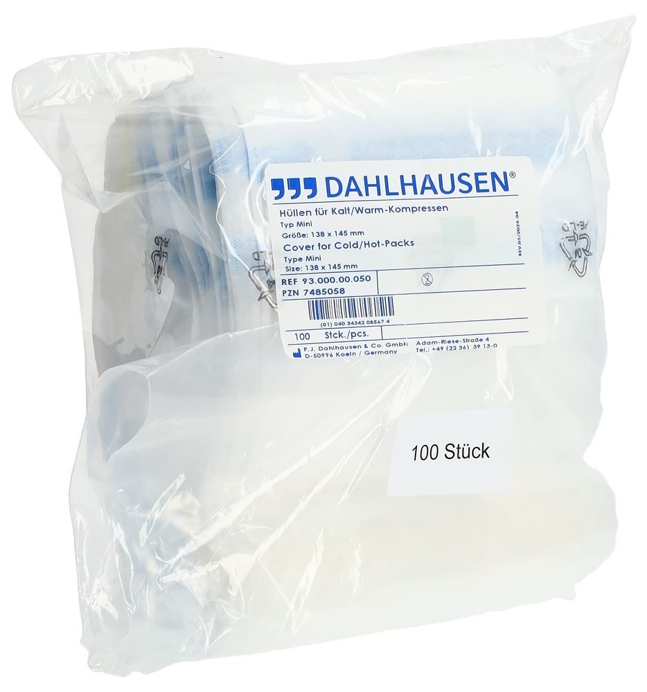 DAHLHAUSEN Schutzhülle für Kalt-/Warm-Kompressen, 13.8x14.5cm (100 Stk)
