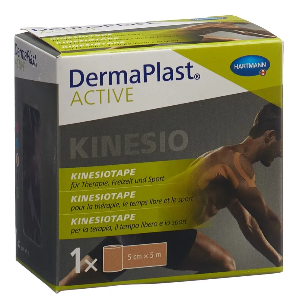 DermaPlast Active Kinesiotape 5cmx5m, hautfarben (1 Stk)