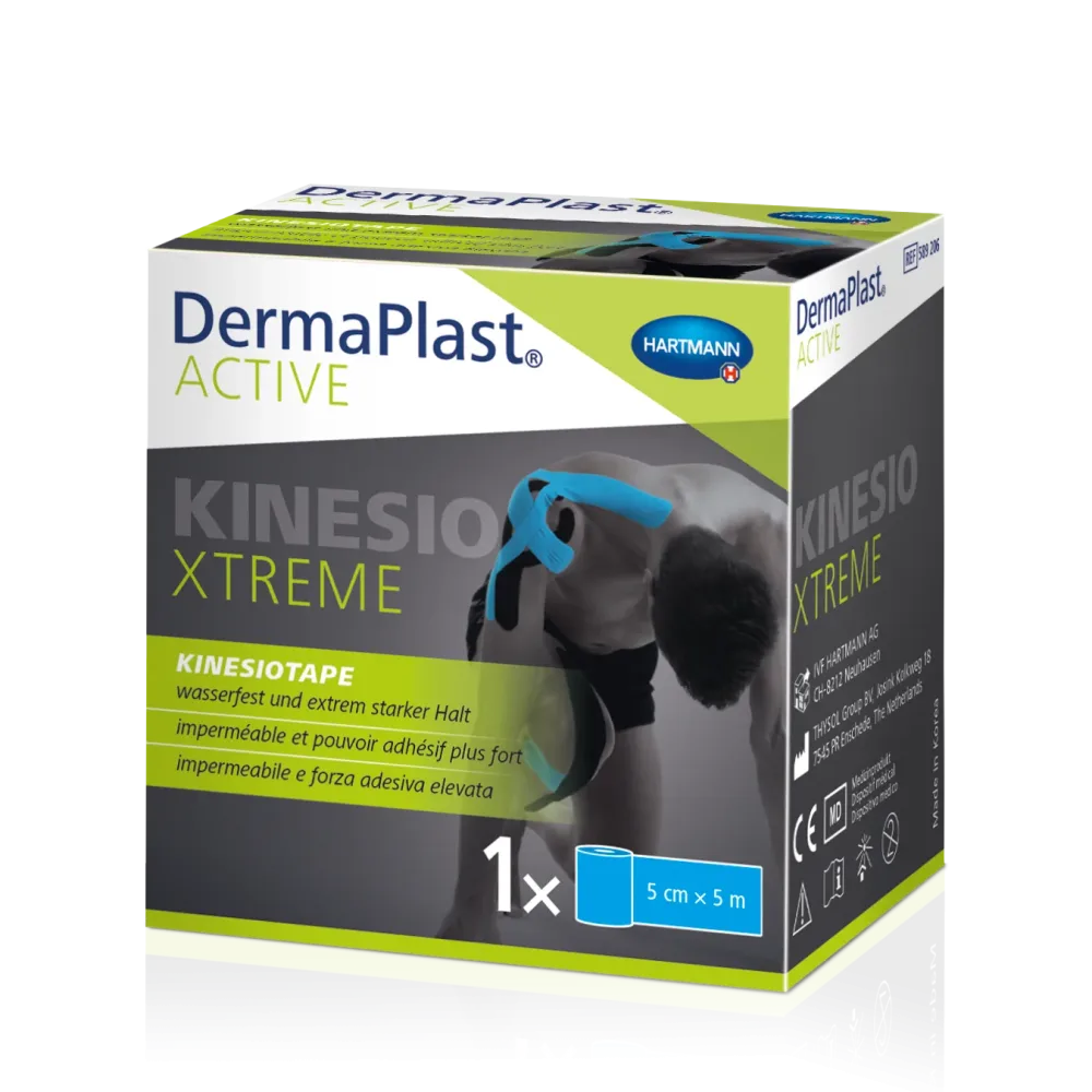 DermaPlast Active Kinesiotape Xtreme, 5cmx5m, blau (1 Stk)