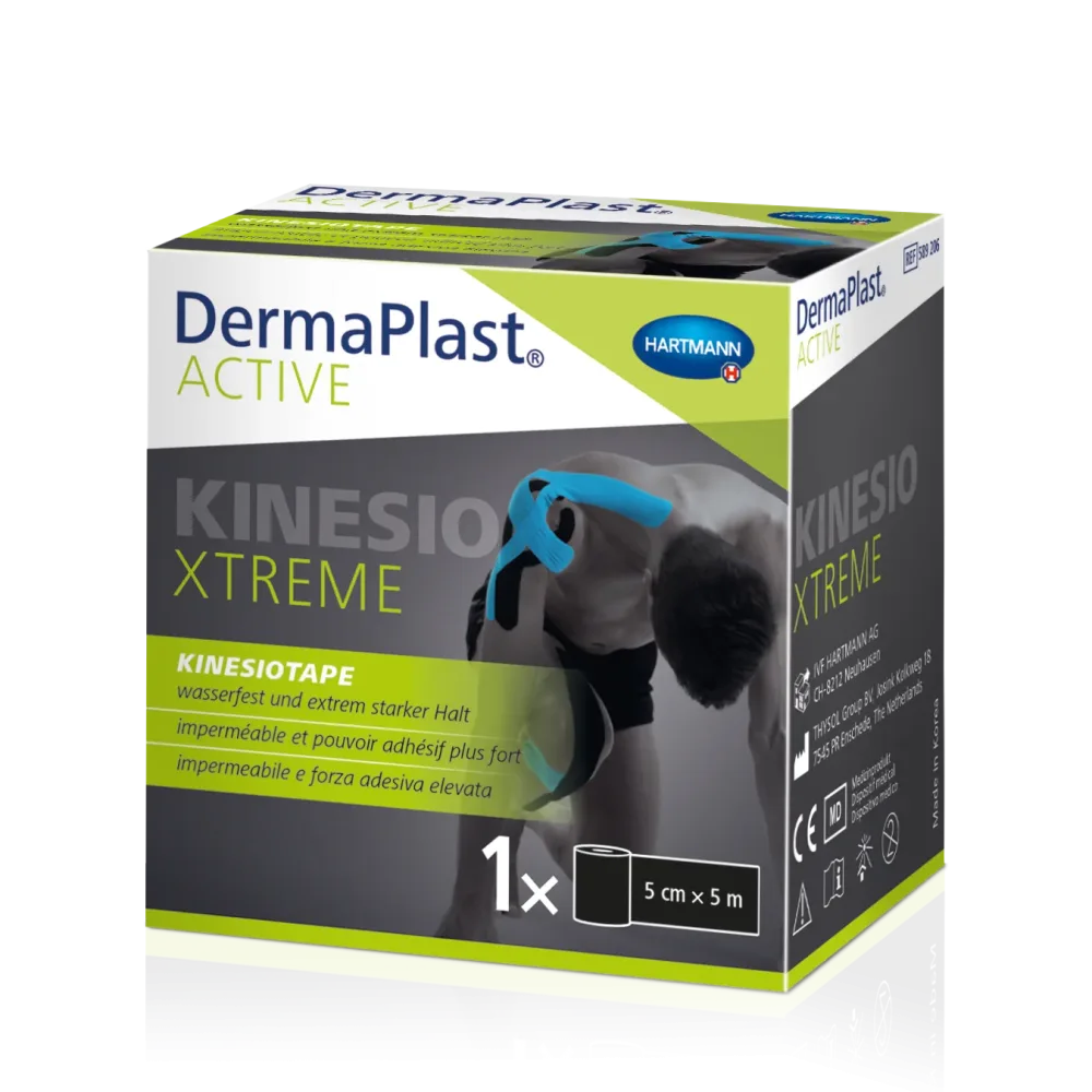 DermaPlast Active Kinesiotape Xtreme 5cmx5m schwarz (1 Stk)
