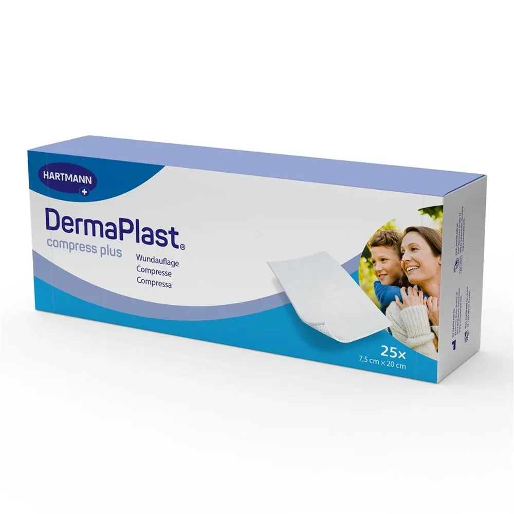 DermaPlast Compress Plus 7.5x20cm (25 Stk)