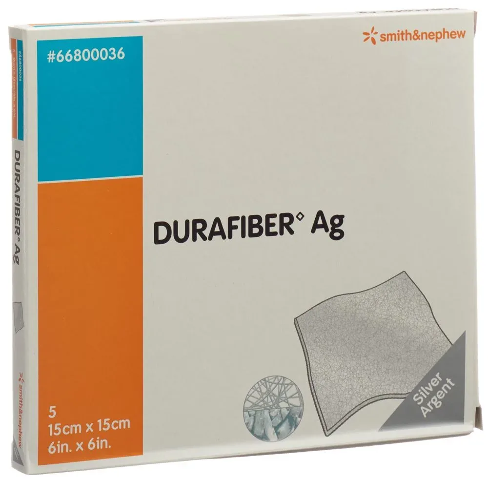 Durafiber AG Wundauflage 15x15cm steril 5 Stk