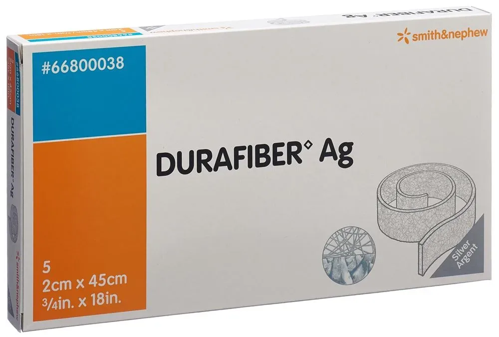 Durafiber AG Wundauflage 2x45cm steril Rope 5 Stk