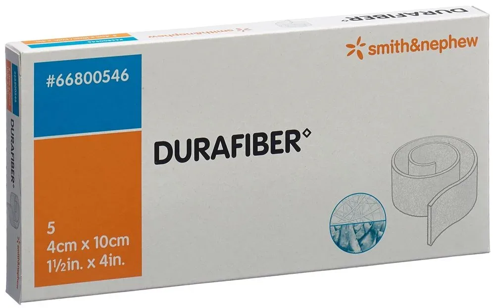 Durafiber Wundauflage 4x10cm steril 5 Stk