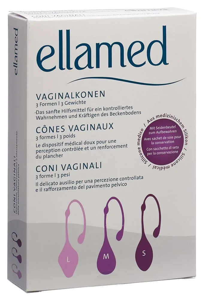 ellamed Vaginalkonen 3 Formen / 3 Gewichte (3 Stk)