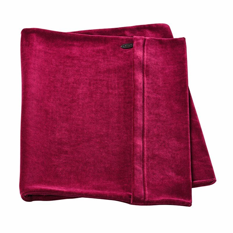Elsa Halskissenbezug Velours bordeaux
