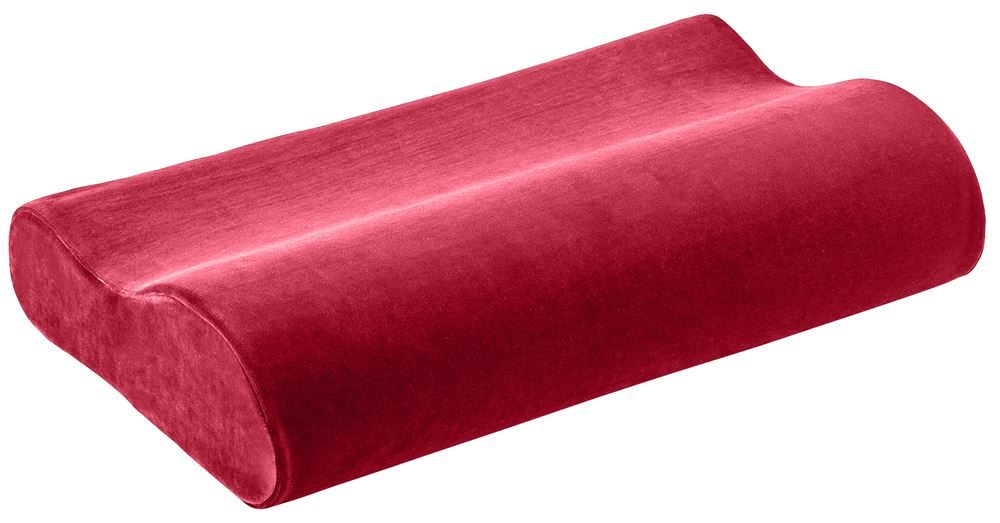 Elsa Nackenkissen 50x11cm inklusiv Veloursbezug bordeaux