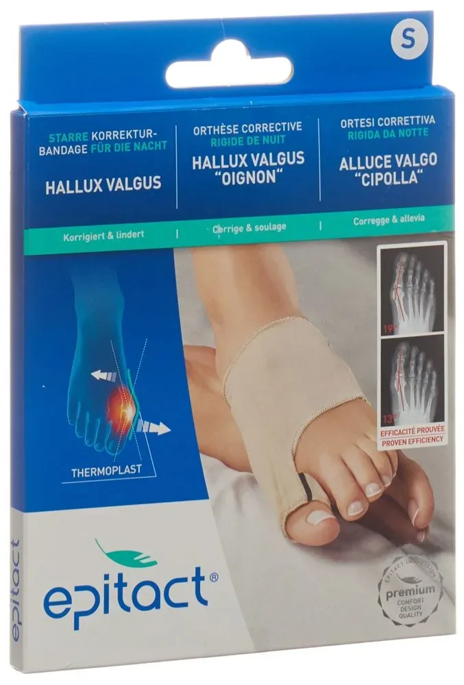 epitact starre korrektur bandage Hallux Valgus Nacht, Grösse S (1 Stk)