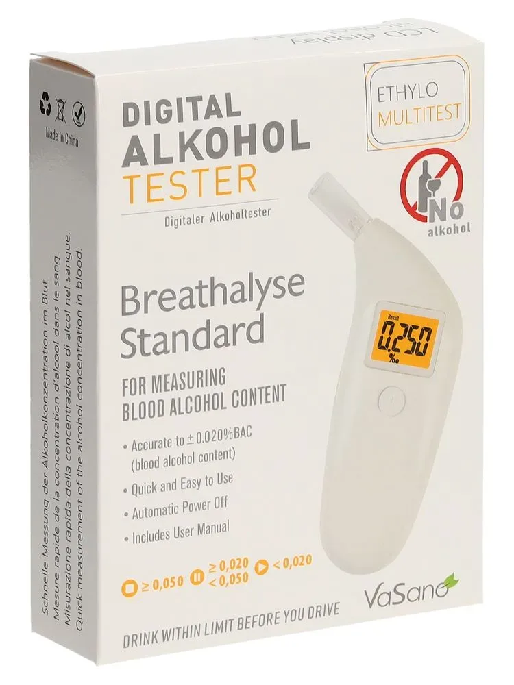 VaSano ETHYLO Alkohol-Test elektronisch Multitest (1 Stk)