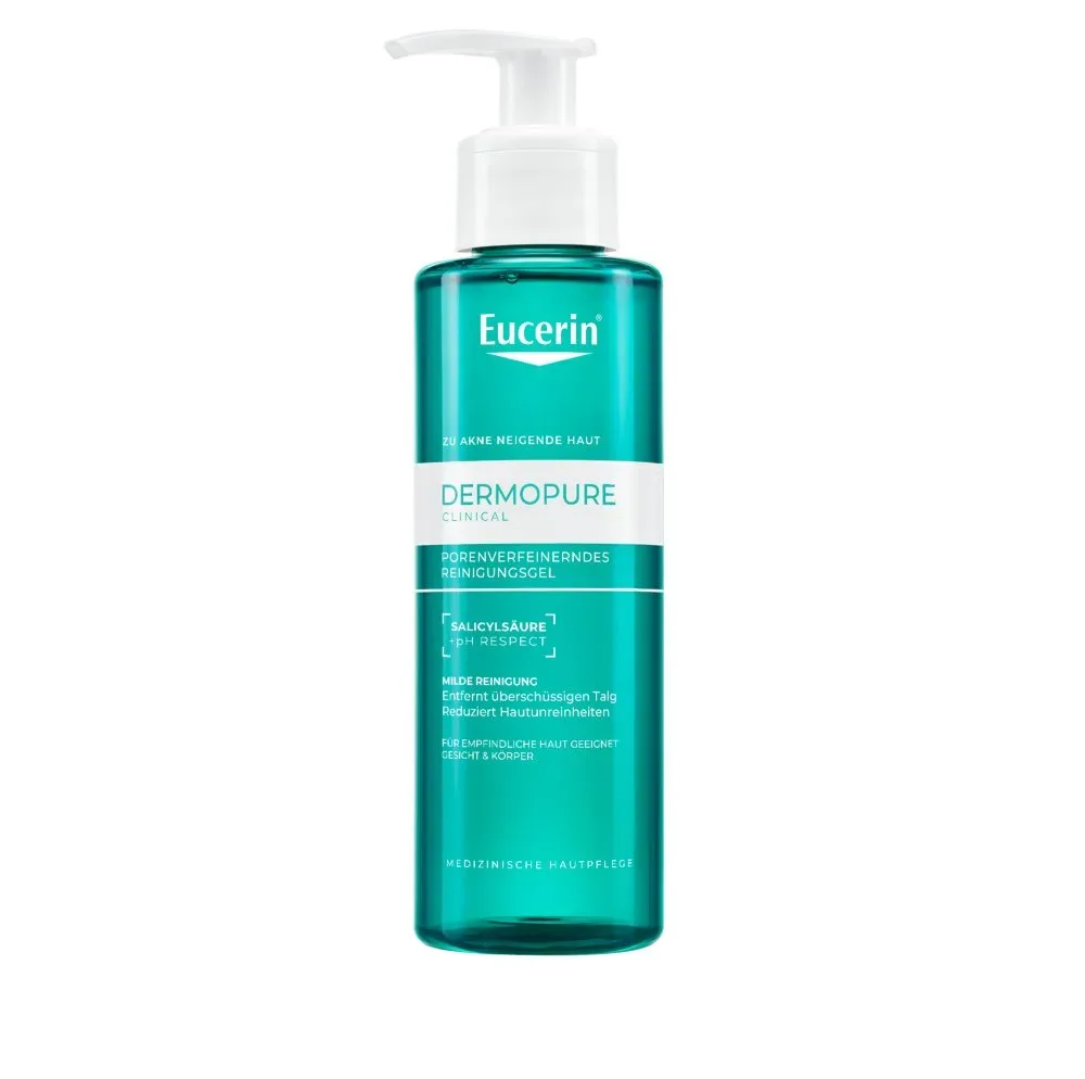 Eucerin - DERMOPURE CLINICAL Porenverfeinerndes Reinigungsgel, 400 ml