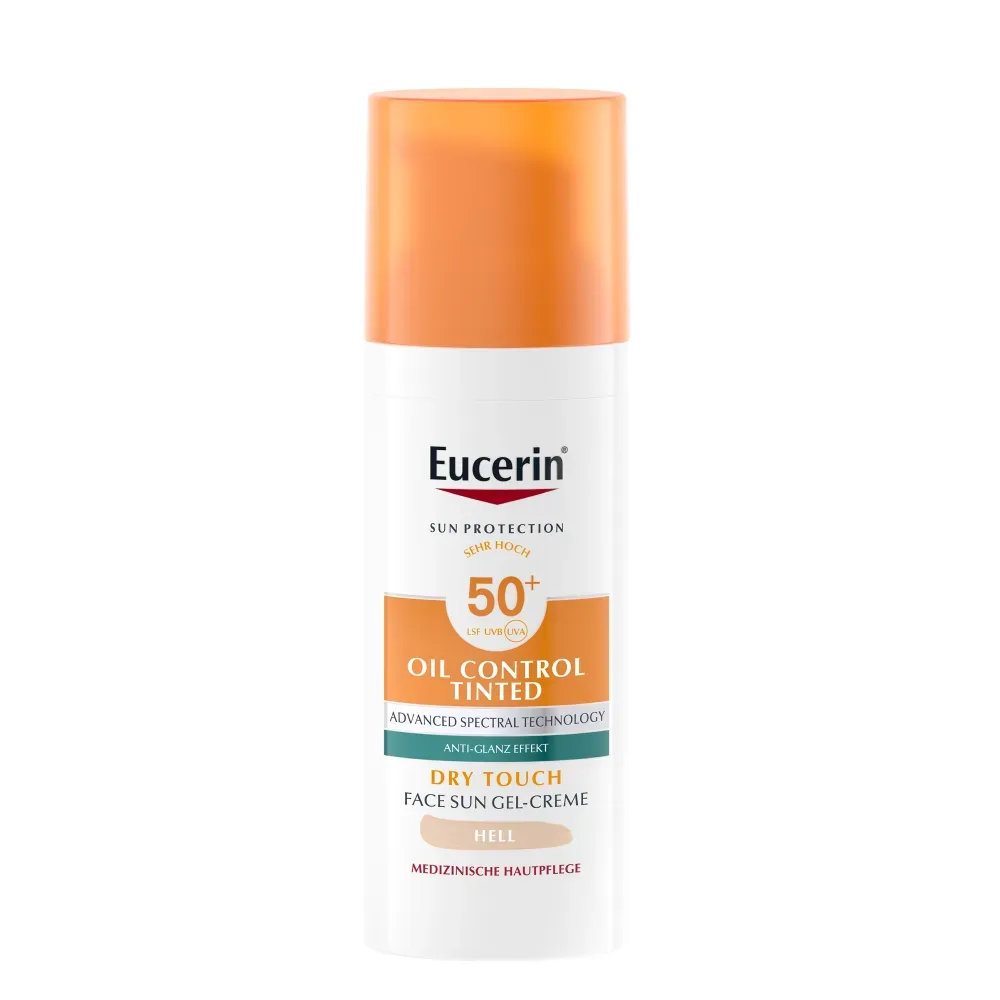 Eucerin - Sun Face Oil Control Gel-Creme Tinted hell LSF 50+, 50 ml