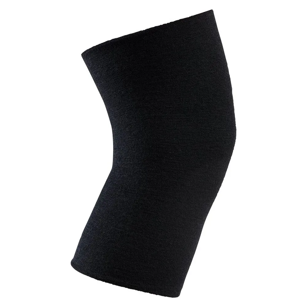 Eusana Pure Knie- & Ellbogenwärmer XL doppelt gestrickt schwarz