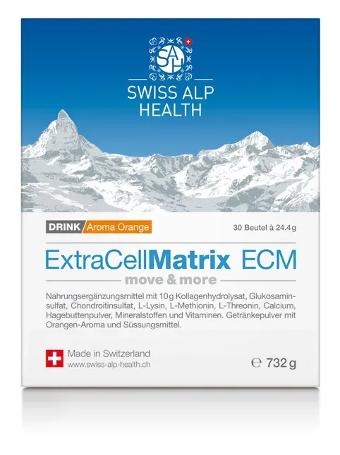 Swiss Alp EXTRA CELL Matrix ECM Drink Gelenke Orange (30 Beutel)