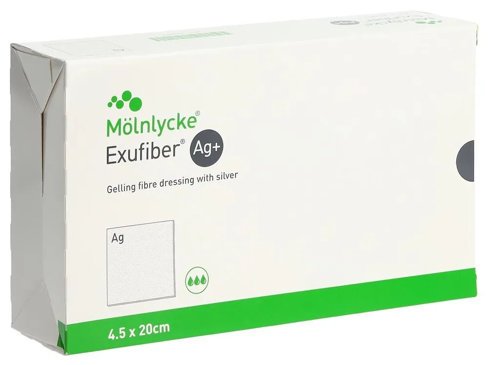 Exufiber Ag+ 4.5x20cm 10 Stk