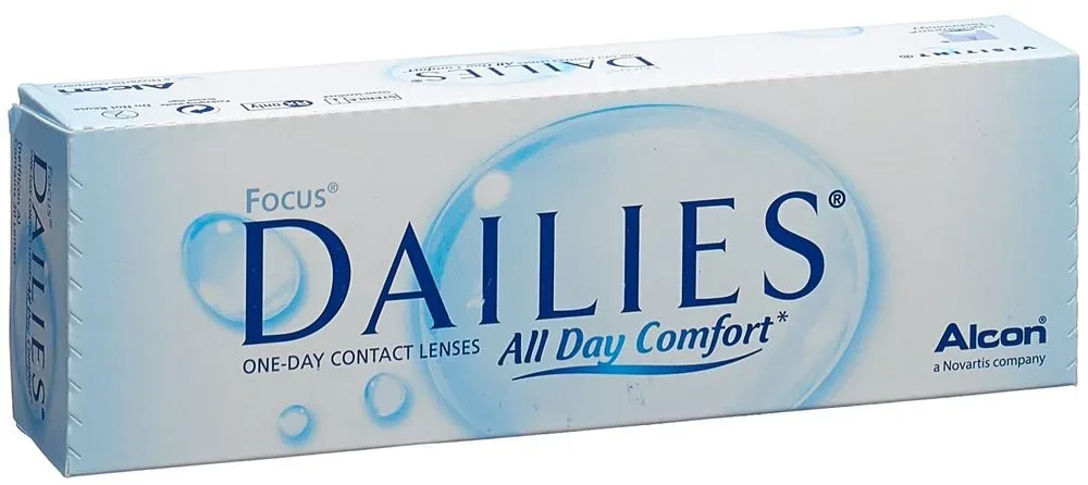 Focus DAILIES All Day Comfort, -2.75 Dioptrie, 8.6 Basiskurve, 13.8 Durchmesser (30 Stk)