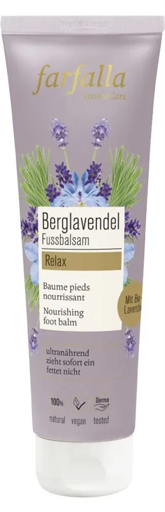 farfalla - BerglavendelRelax,Fussbalsam, 75 ml