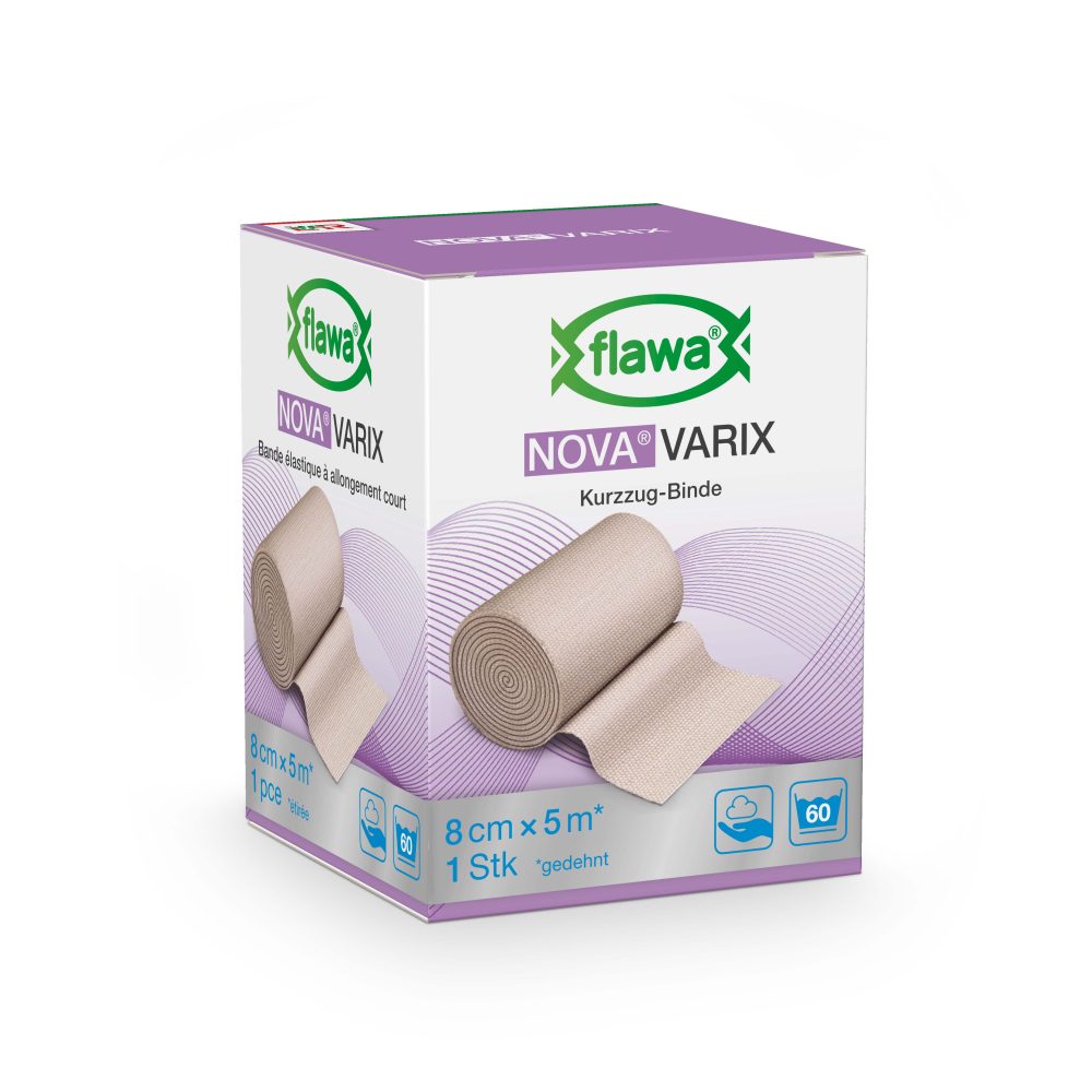 Flawa Nova Varix Kurzzugbinde 8 cm x 5 m