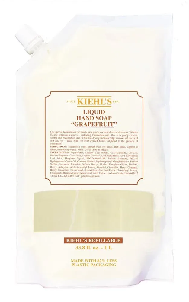 KIEHL'S Liquid Hand Soap Grapefruit Refill Pouch