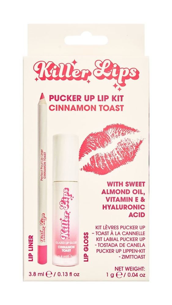 Killer Lips Pucker Up Lip Kit Cinnamon Toast Box 3.8 ml