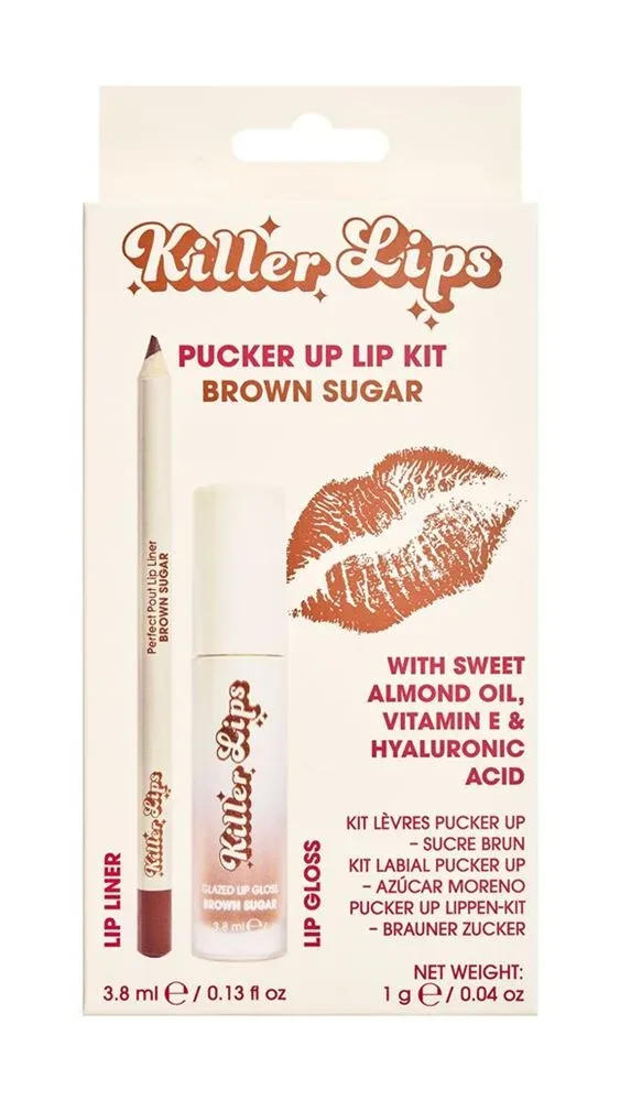 Killer Lips Pucker Up Lip Kit Brown Sugar Box 3.8 ml