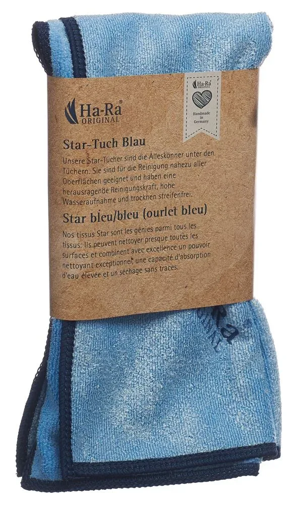 Ha-Ra Star-Tuch blau, 40x40cm (1 Stk)