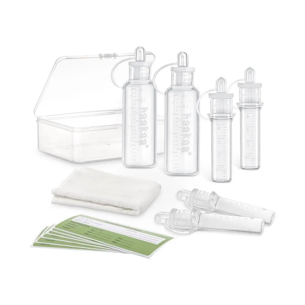 haakaa Kolostrum Sammler Multi-Size Set vorsterilisiert 6 Stück