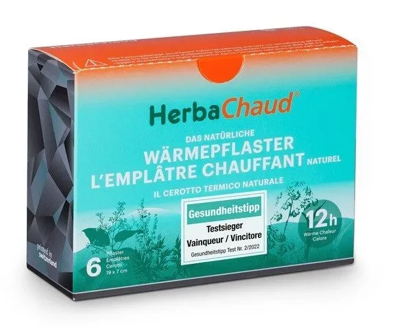 HerbaChaud Wärmepflaster, 19x7cm (6 Stk)