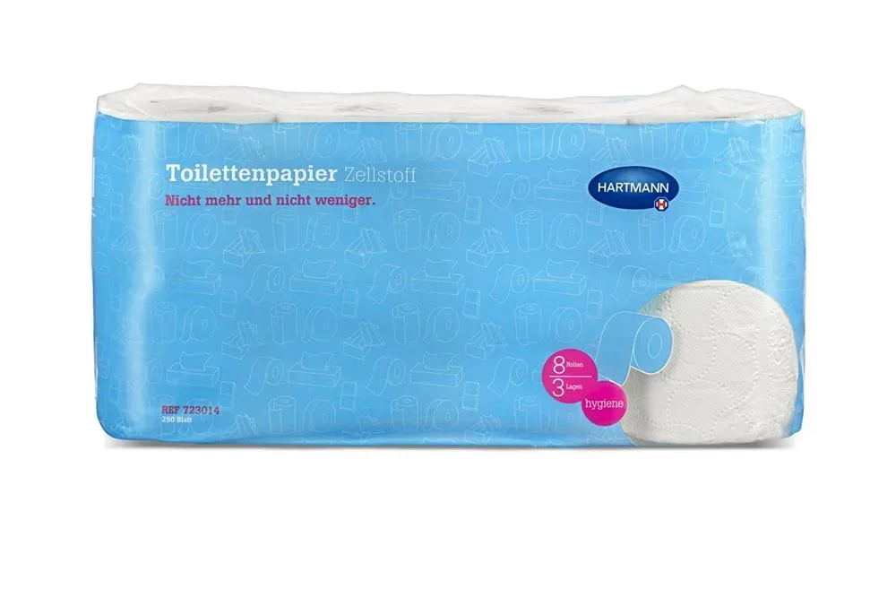 IVF WC-Papier Zellstoff 3-lagig 250 Blatt Rolle 56 Stk