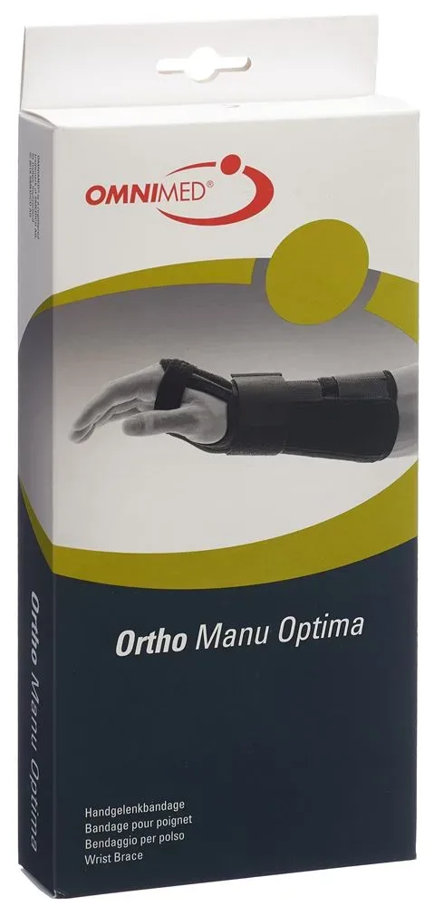 Omnimed Ortho Manu Opti Handbandage XL 22cm links schwarz