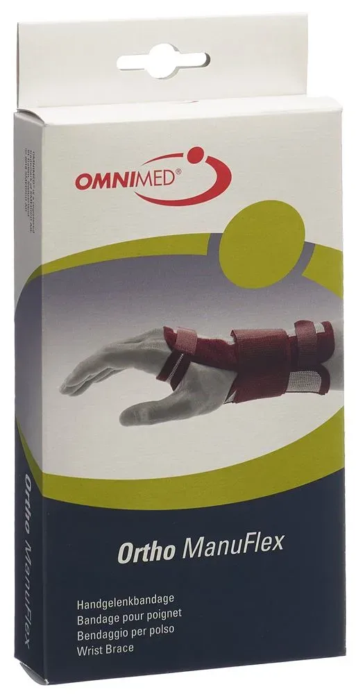 Omnimed Ortho Manu Flex Handgelenk-Bandage XL 22cm links schwarz