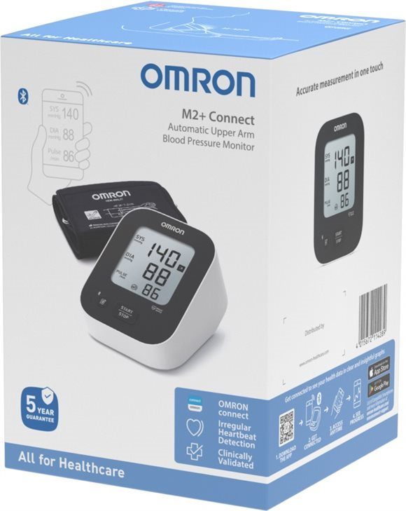 OMRON M2+ Connect Oberarm-Blutdruckmessgerät (1 Stk)