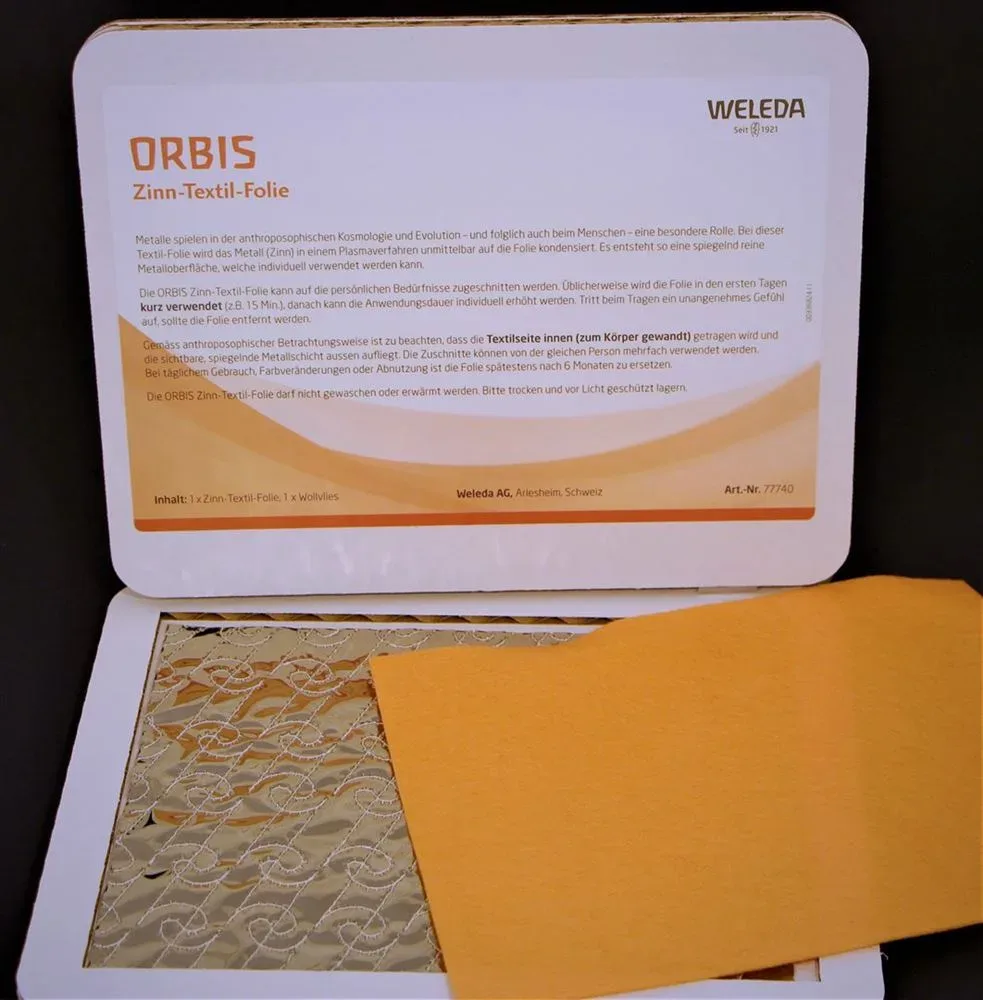 Orbis Zinn-Textil-Folie orange