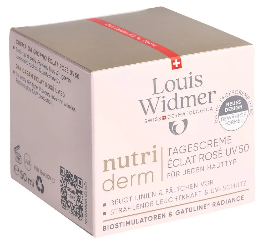 Louis Widmer - nutriderm Tagescreme Éclat Rosé UV 50, 50 ml