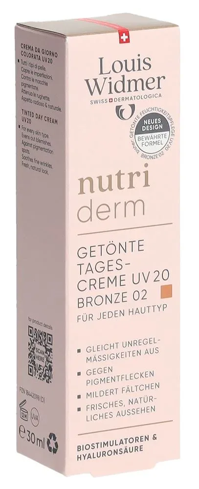 Louis Widmer nutriderm Getönte Tagescreme UV 20 - Bronze 02