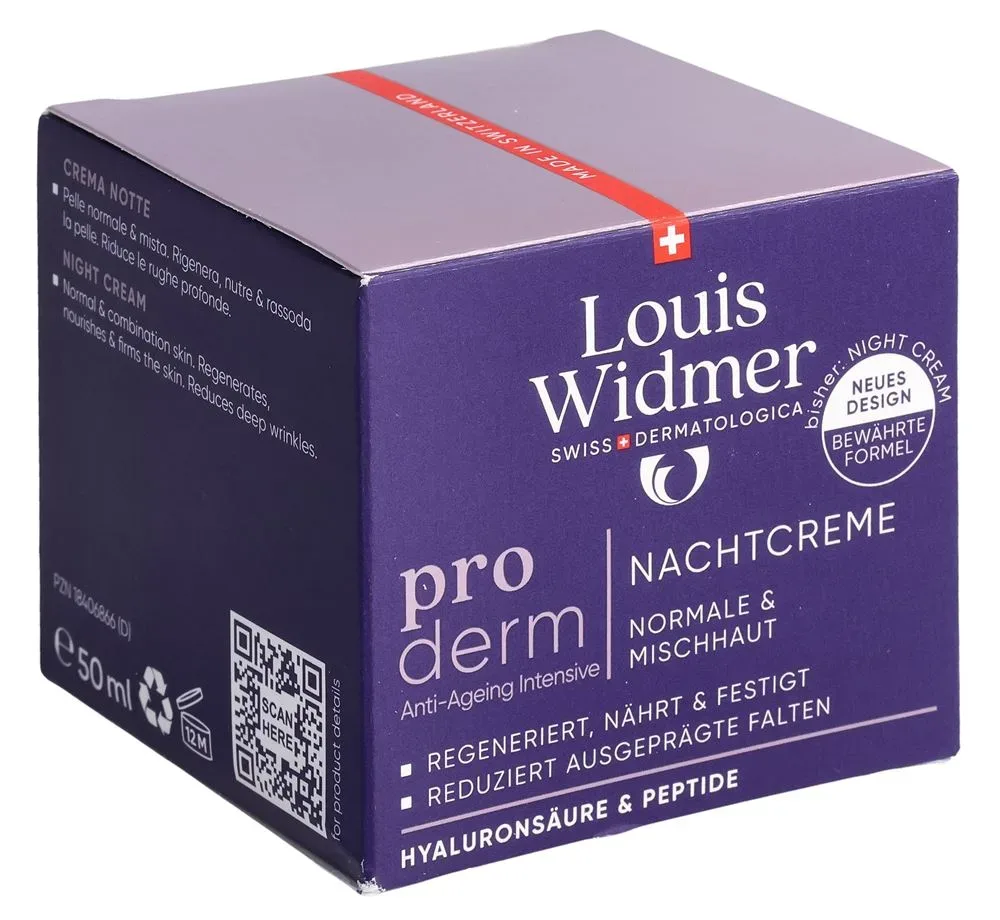 Louis Widmer - proderm Nachtcreme, 50 ml