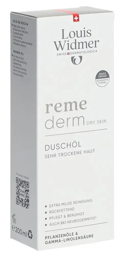 Louis Widmer - remederm Duschöl, 200 ml