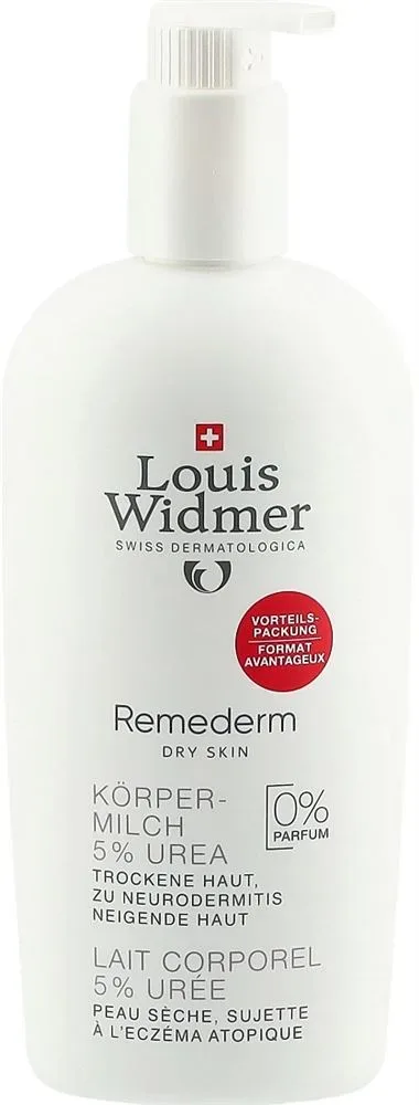 Louis Widmer Remederm Dry Skin Körpermilch 5% Urea unparfümiert (400ml)