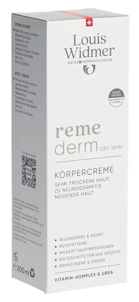 Louis Widmer - remederm Körpercreme, 200 ml