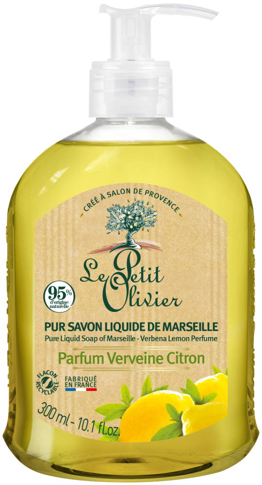 Le Petit Olivier Reine Flüssigseife von Marseille 300ml - Eisenkraut-Zitrone-Parfüm