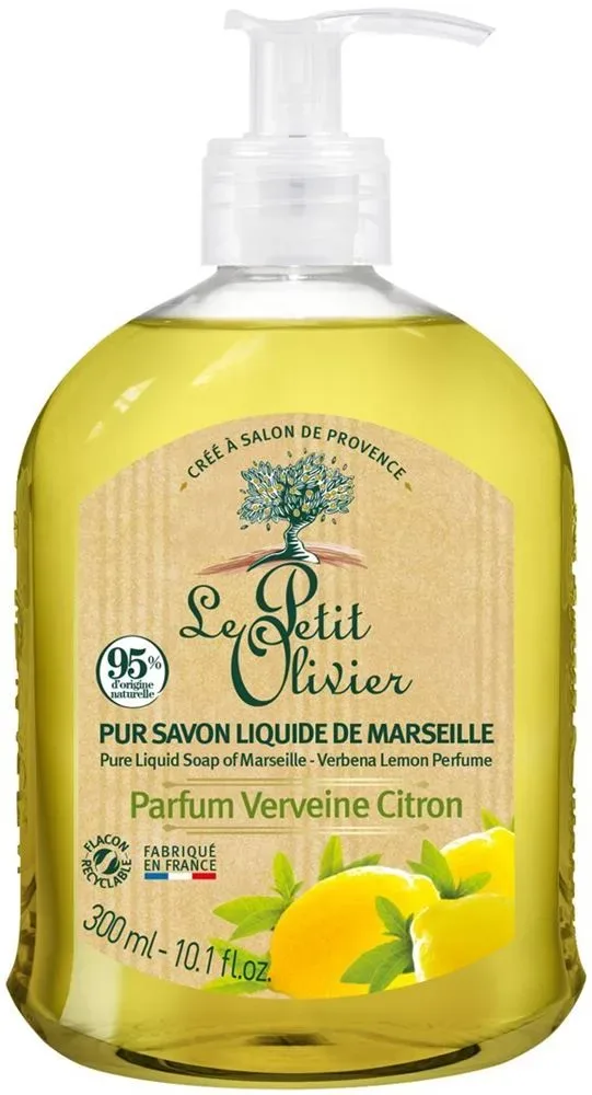 Le Petit Olivier Reine Flüssigseife von Marseille 300ml - Eisenkraut-Zitrone-Parfüm