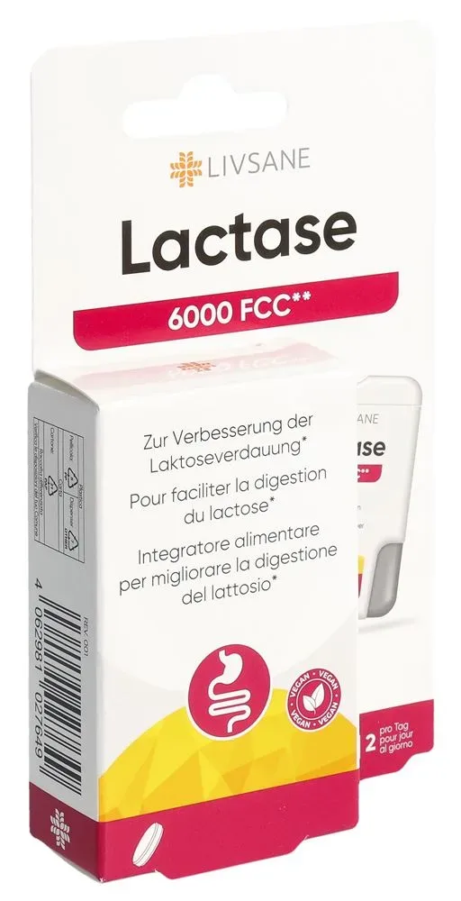 Livsane Lactase 6000 FCC Tabletten (100 Stk)
