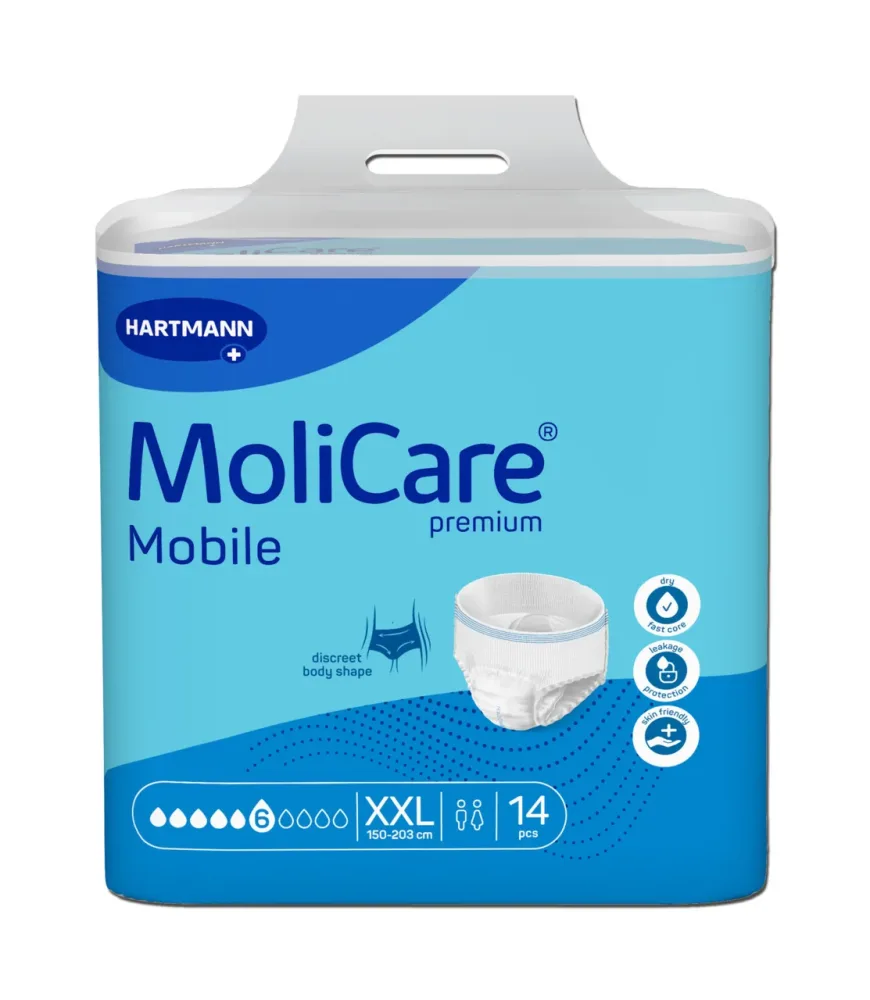 MoliCare Mobile Pants, 6 Tropfen, Hüftumfang 150-203cm (14 Stk)