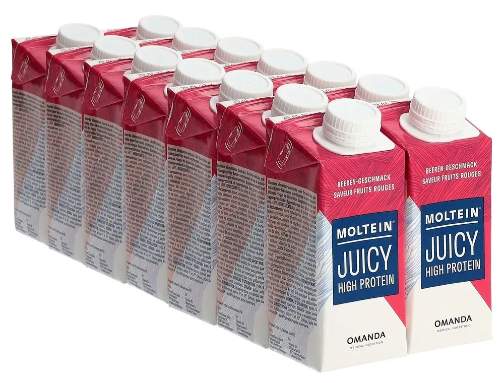 Moltein Juicy High Protein Beeren 14 Tetra 200 ml
