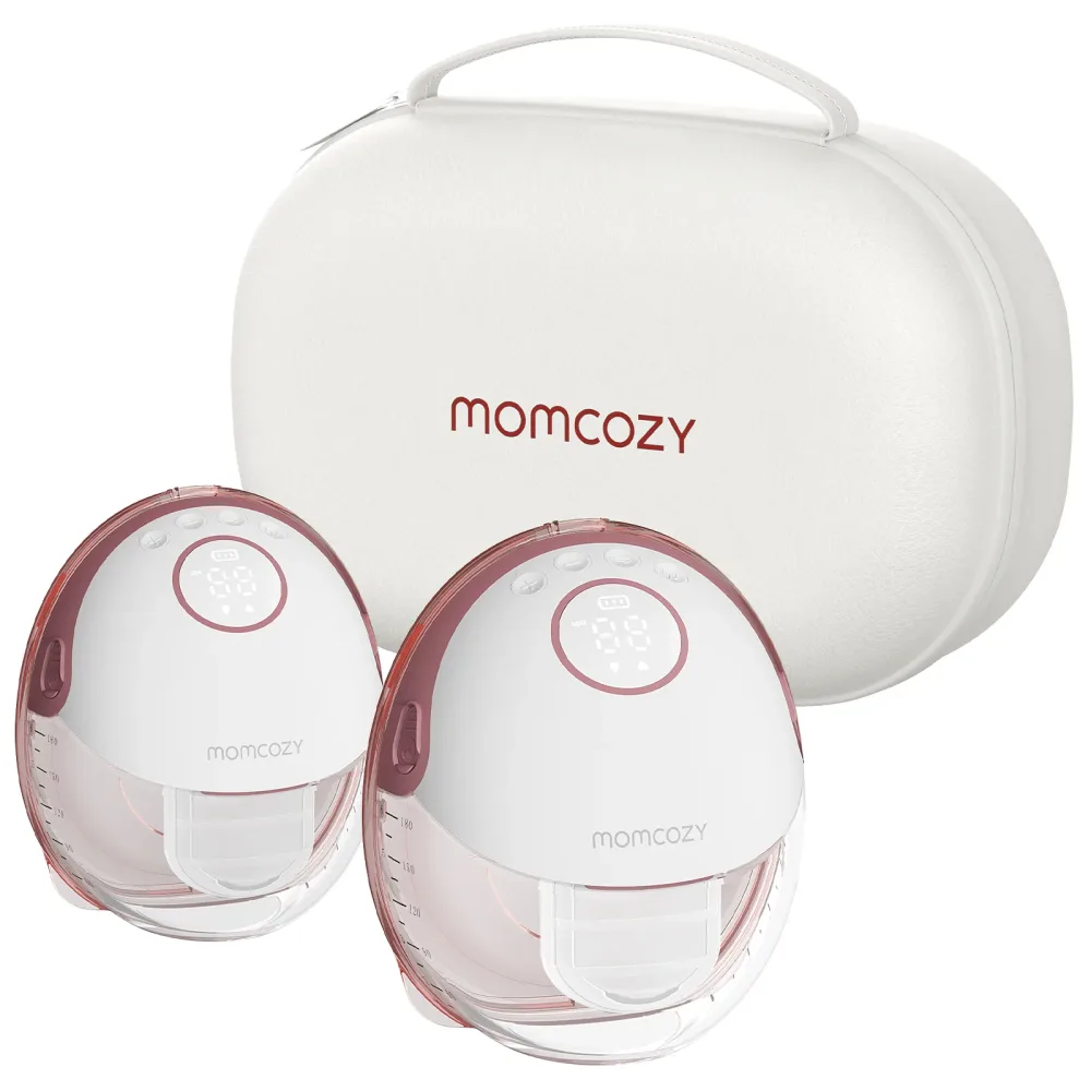 Momcozy - M6 Doppelmilchpumpe, Rot Bunt