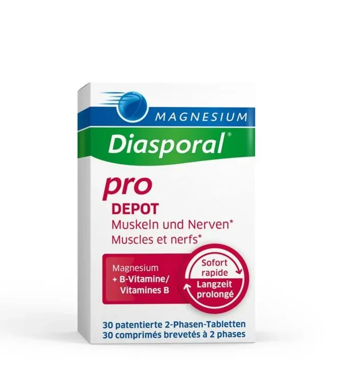 Diasporal Magnesium Pro Depot Muskeln und Nerven Tabletten (30 Stk)