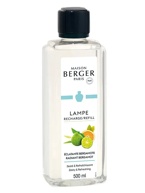 Maison Berger Lampe Berger Duftlampe Nachfüller Eclatante Bergamote (Frisch, Blumig, Bergamotte, Zitrus, 500 ml)