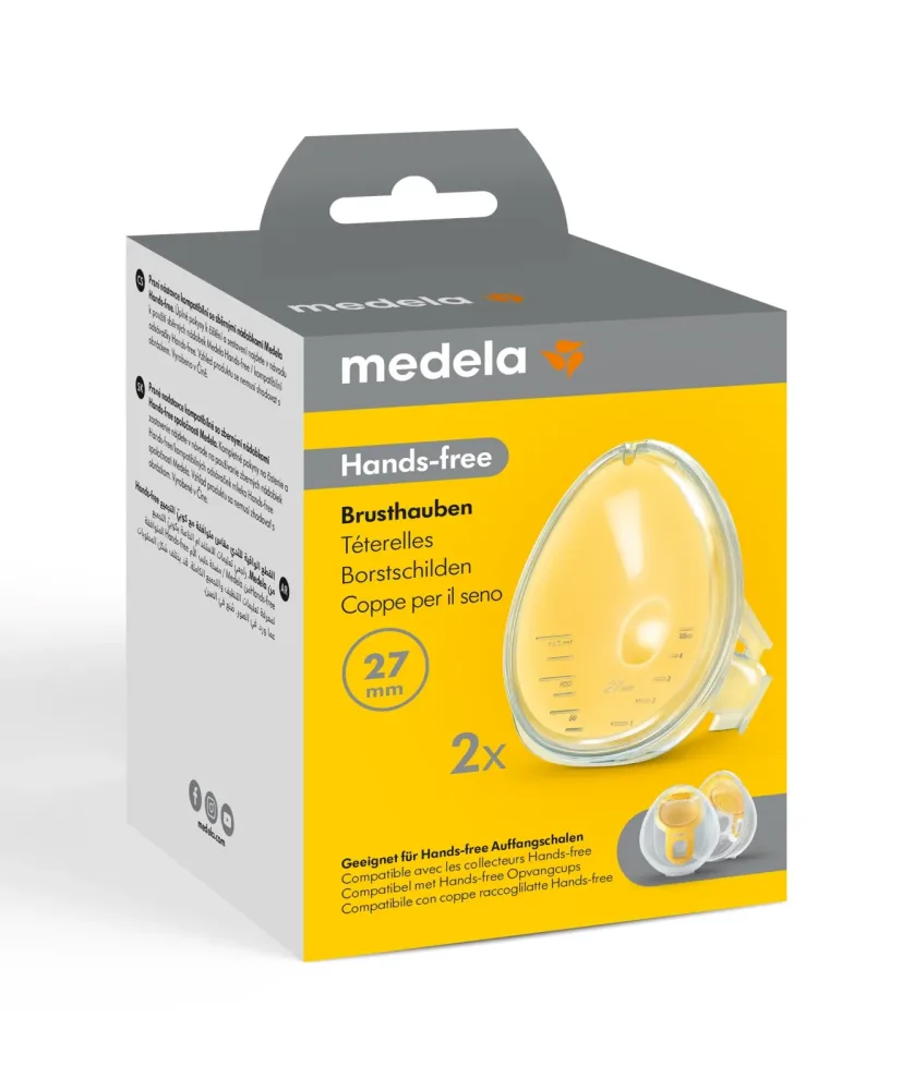 Medela Hands-free Brusthauben, Grösse 27mm (2 Stk)