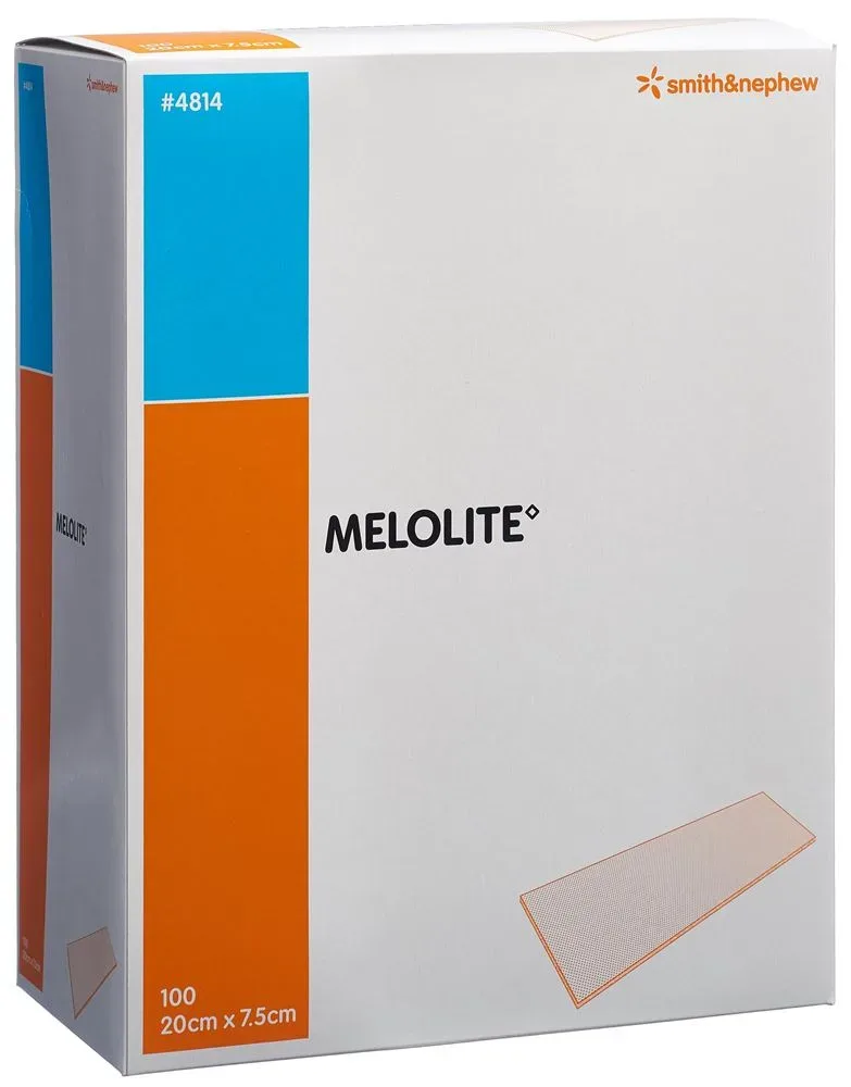 Melolite Wundkompresse 20cmx7.5cm steril Btl 100 Stk