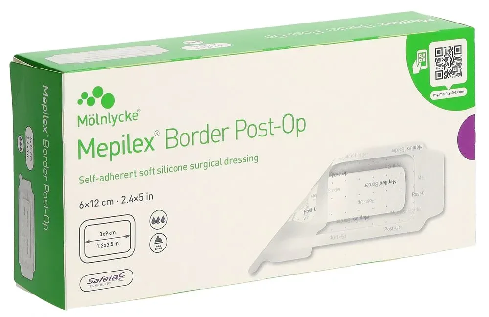 Mepilex Border Post OP 6x12cm Box 10 Stk