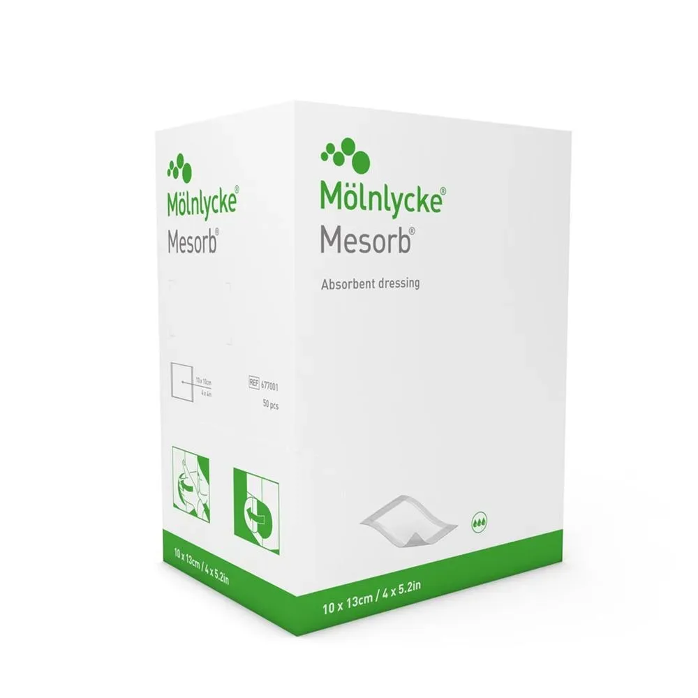 Mesorb absorbierender Verband 10x13cm steril (50 Stk)